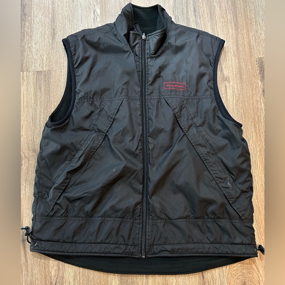 POLO Black Puffer Vest